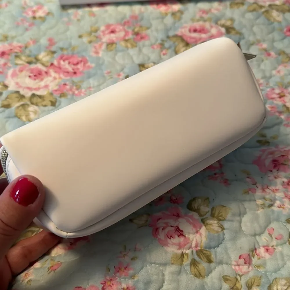 NEW Small White Rectangle Cosmetic Pouch Case